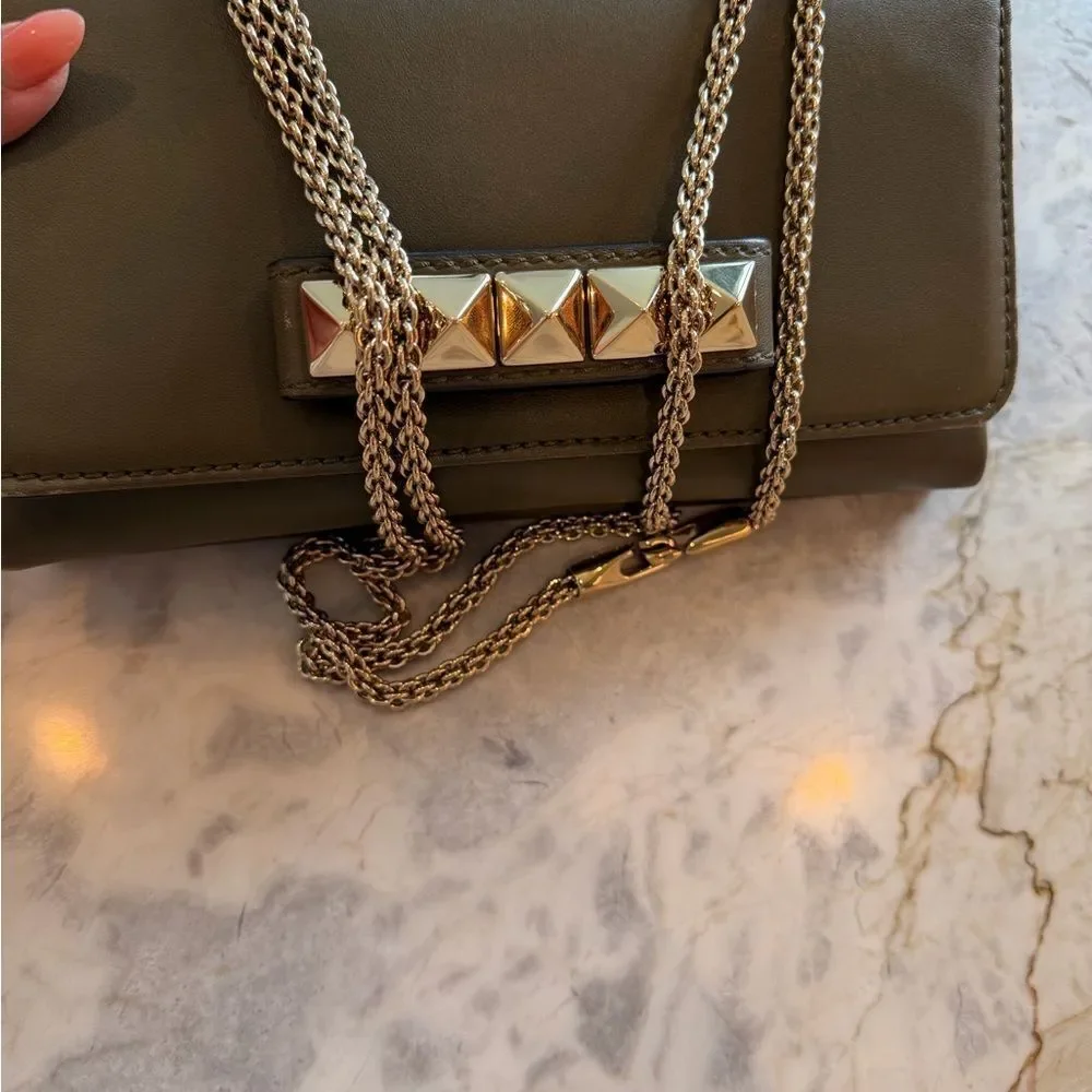 Valentino Garavani Rockstud VaVa Voom Olive Green handbag